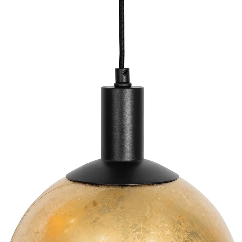 Qazqa hanglamp bert goudkleurig e27