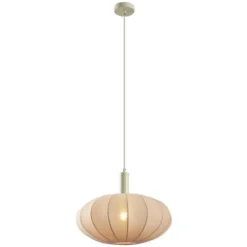 Qazqa hanglamp bida beige e27
