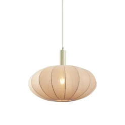 Qazqa hanglamp bida beige e27