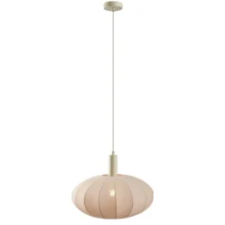 Qazqa hanglamp bida beige e27