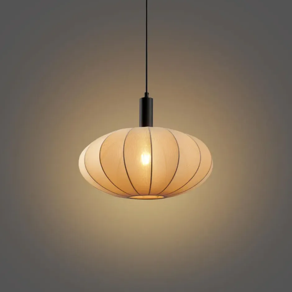 Qazqa hanglamp bida bruin e27