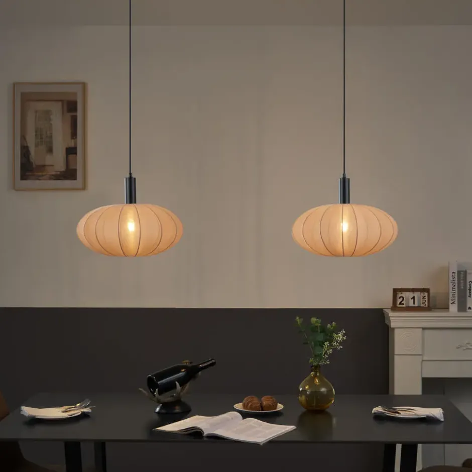 Qazqa hanglamp bida bruin e27