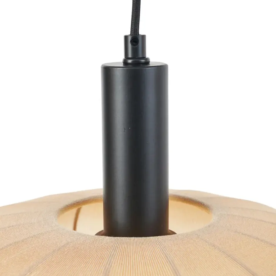 Qazqa hanglamp bida bruin e27