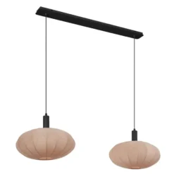 Qazqa hanglamp bida bruin e27