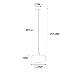 Qazqa hanglamp bizle beige e27