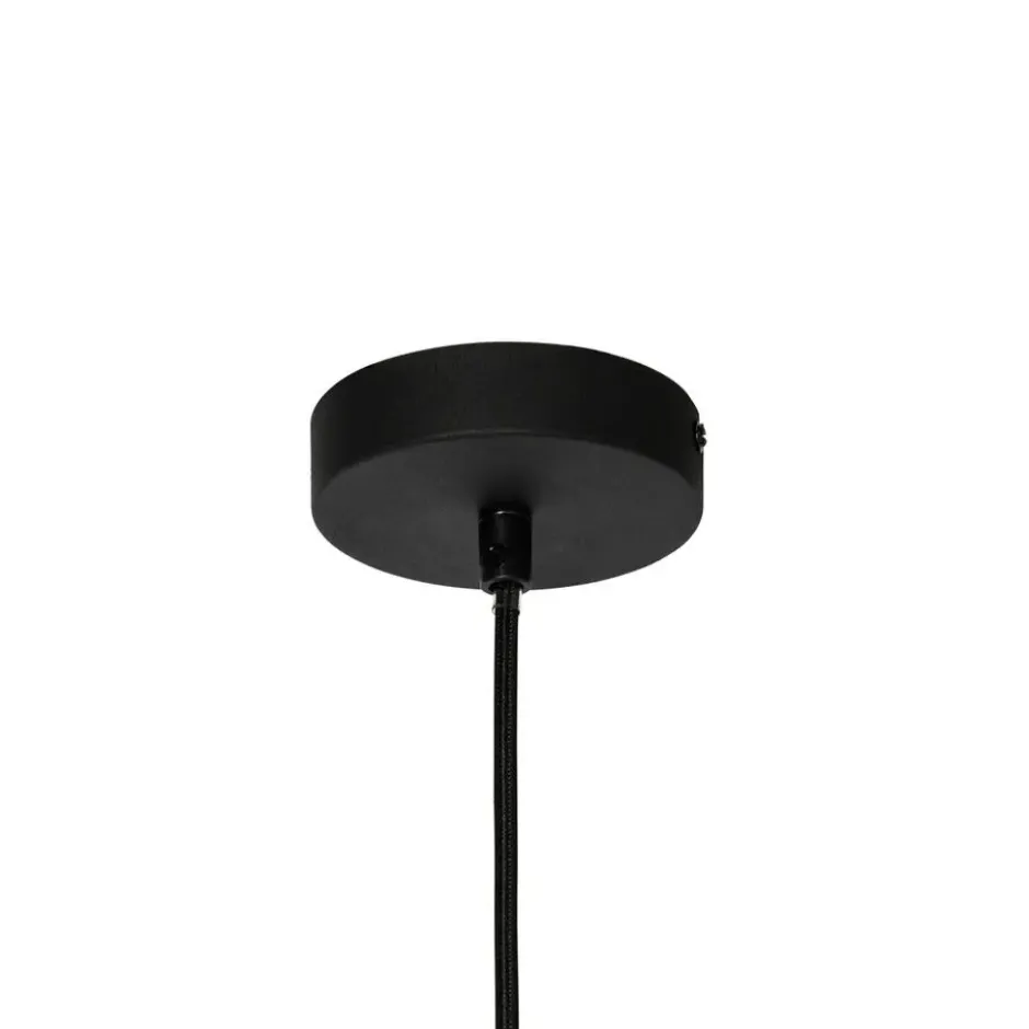 Qazqa hanglamp cloth zwart e27