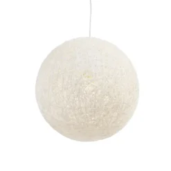 Qazqa hanglamp corda wit e27