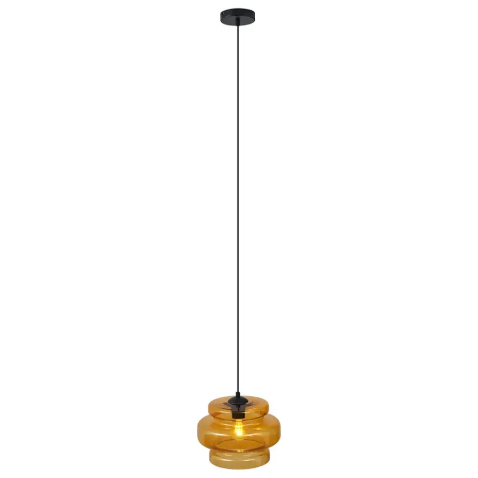 Qazqa hanglamp denise oranje e27