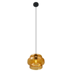 Qazqa hanglamp denise oranje e27