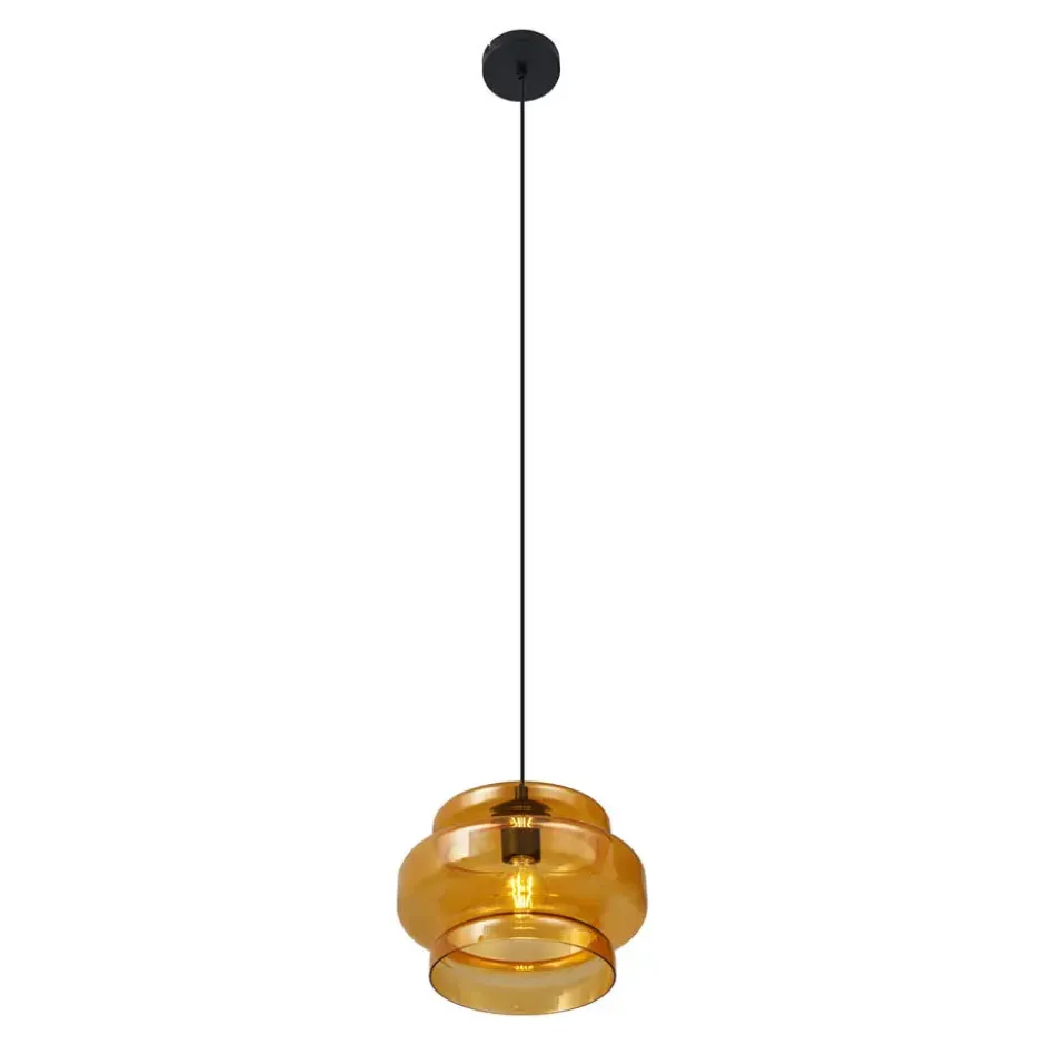 Qazqa hanglamp denise oranje e27