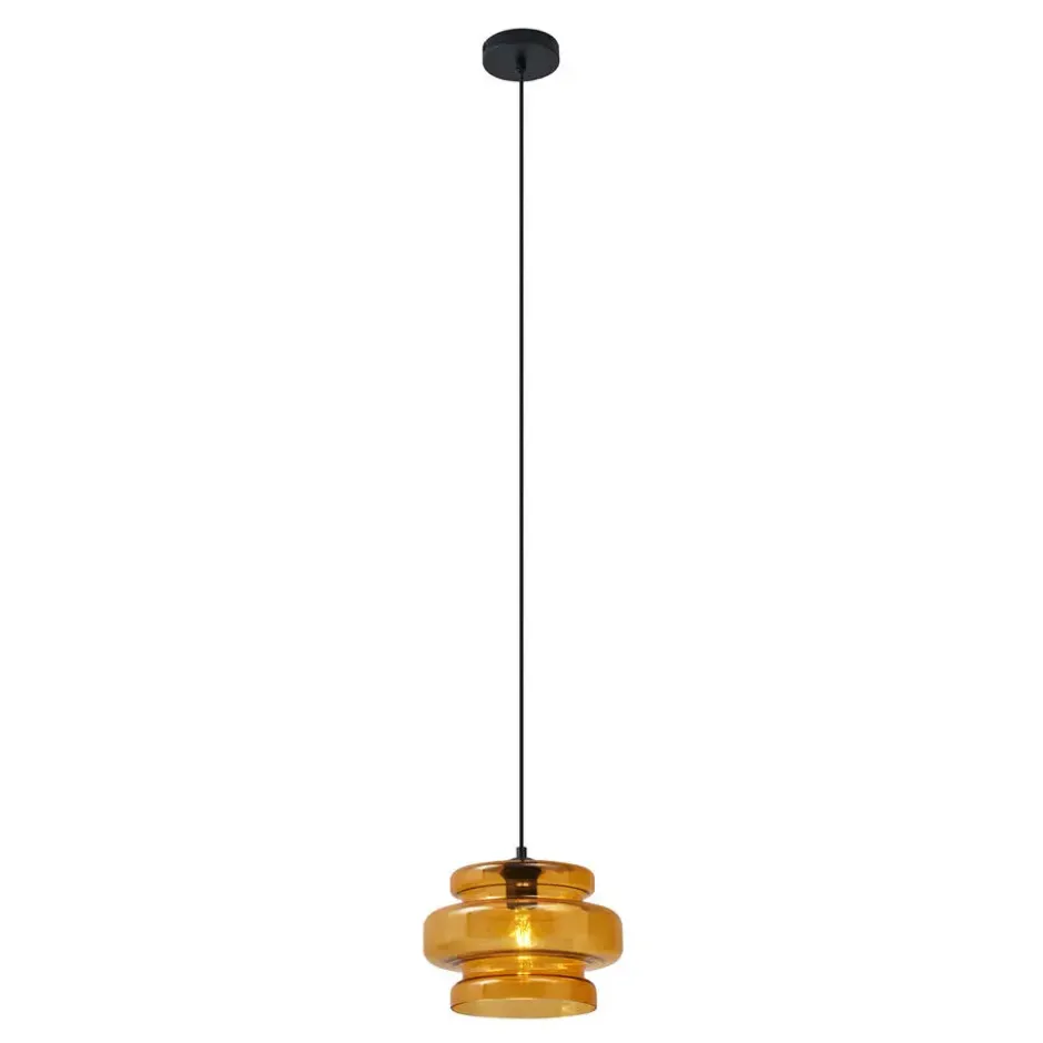 Qazqa hanglamp denise oranje e27