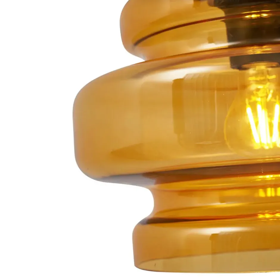 Qazqa hanglamp denise oranje e27