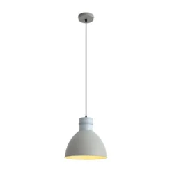 Qazqa hanglamp dory grijs e27