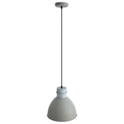 Qazqa hanglamp dory grijs e27