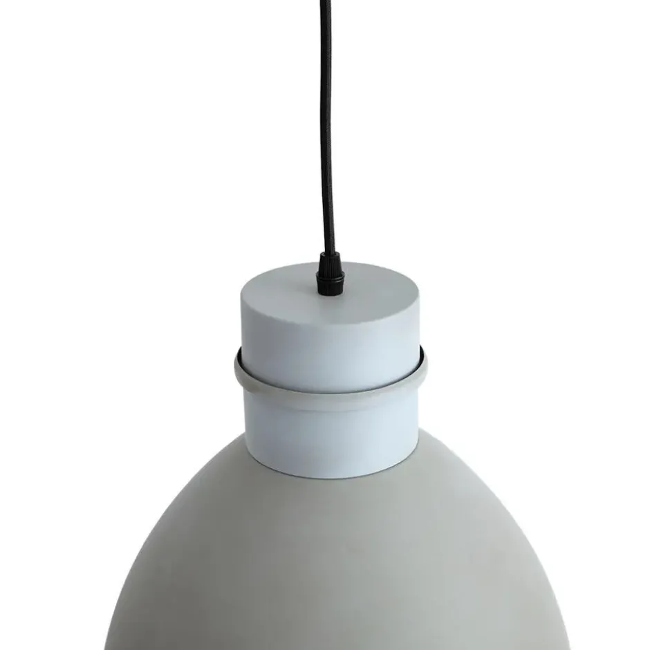 Qazqa hanglamp dory grijs e27
