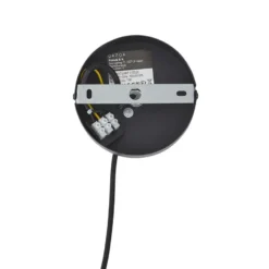 Qazqa hanglamp drum duo zwart e27