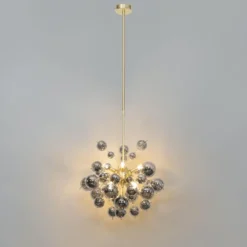 Qazqa hanglamp explode goudkleurig g9
