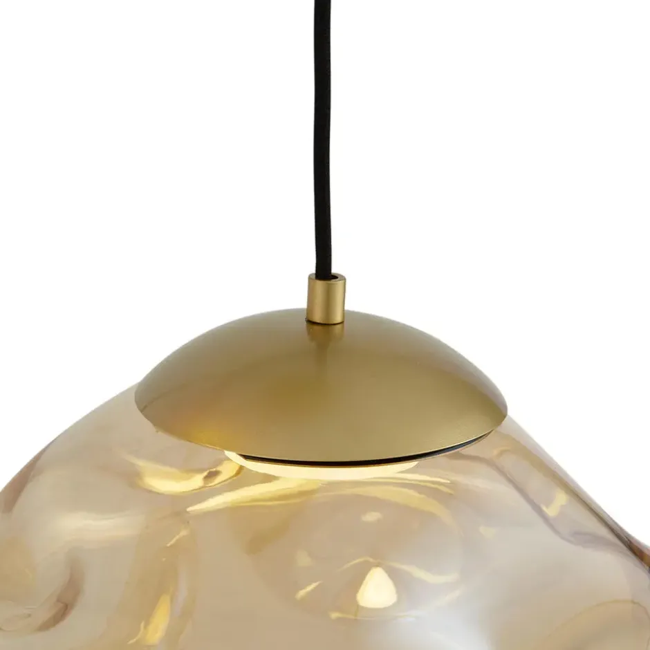 Qazqa hanglamp gus goudkleurig gx53