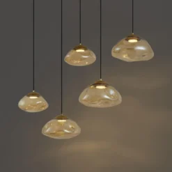 Qazqa hanglamp gus goudkleurig gx53