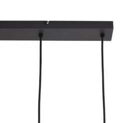 Qazqa hanglamp jeana zwart gu10