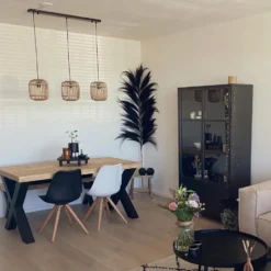 Qazqa hanglamp manila beige e27