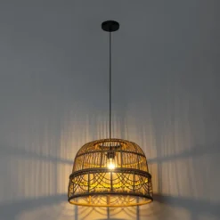 Qazqa hanglamp michelle bruin e27
