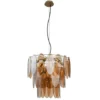 Qazqa hanglamp mochan goudkleurig e14