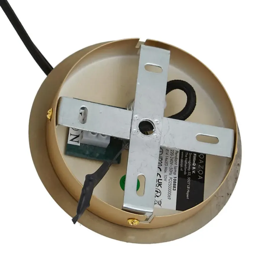 Qazqa hanglamp mochan goudkleurig e14