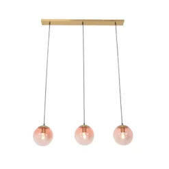 Qazqa hanglamp pallon roze e27