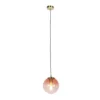 Qazqa hanglamp pallon roze e27