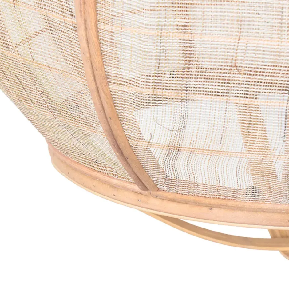 Qazqa hanglamp pascal bruin e27
