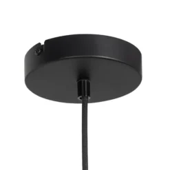 Qazqa hanglamp pascal bruin e27