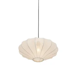 Qazqa hanglamp plu wit e27