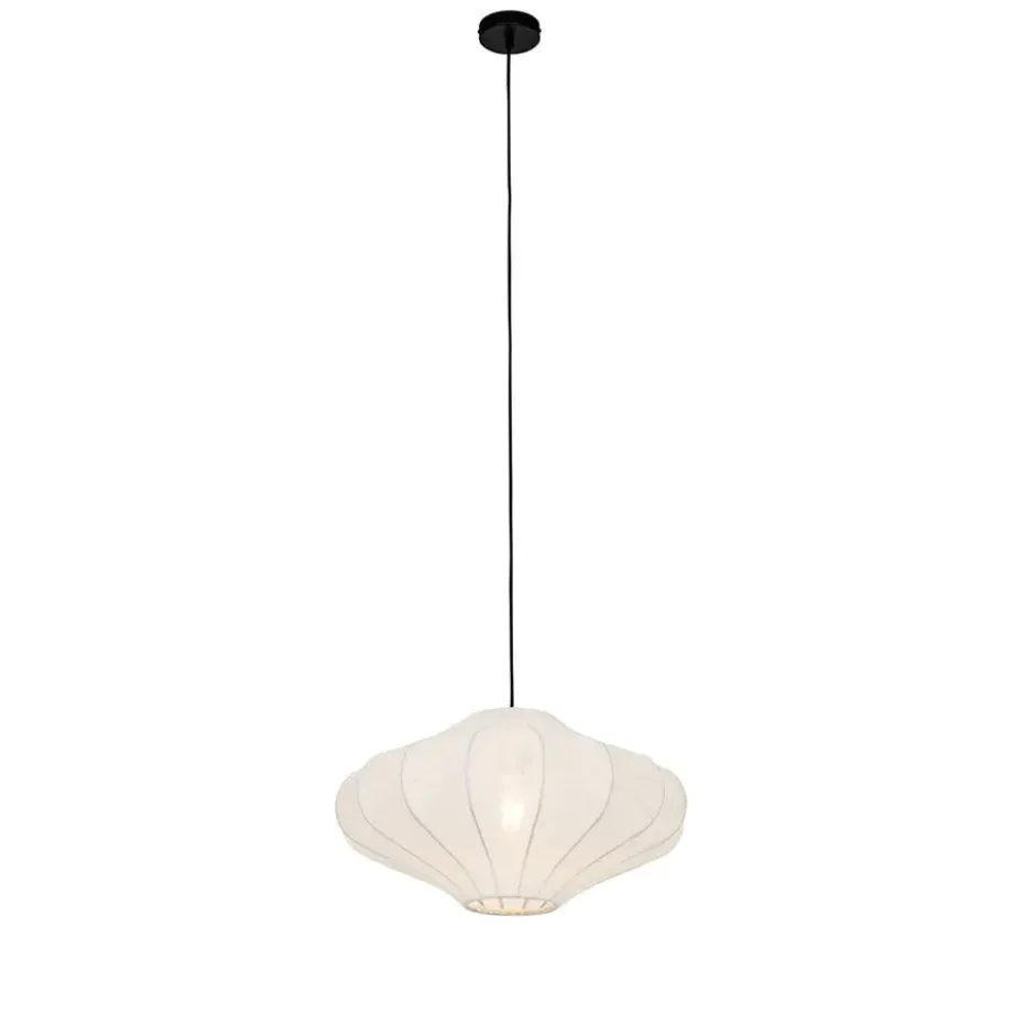 Qazqa hanglamp plu wit e27