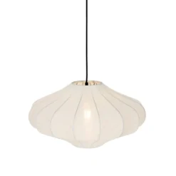 Qazqa hanglamp plu wit e27