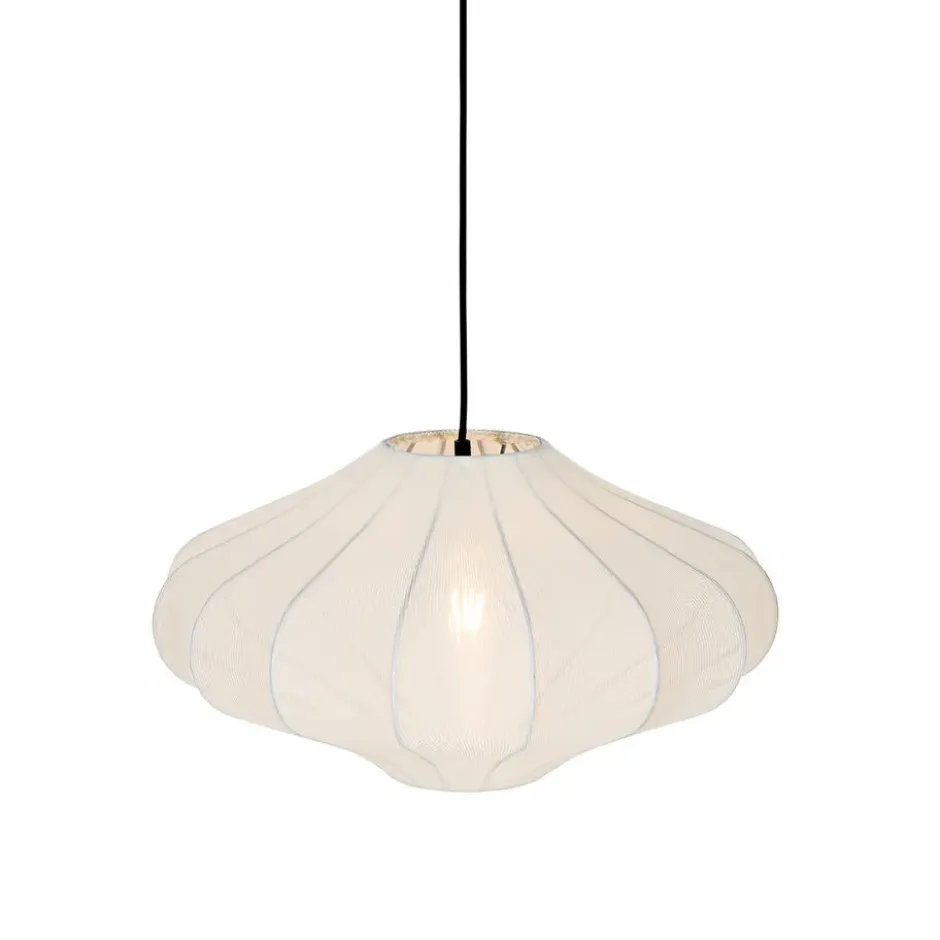 Qazqa hanglamp plu wit e27