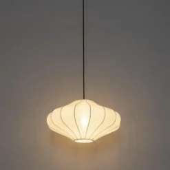 Qazqa hanglamp plu wit e27