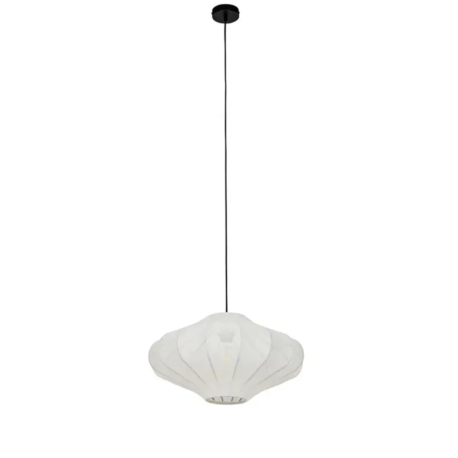 Qazqa hanglamp plu wit e27