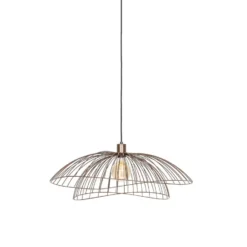 Qazqa hanglamp pua bronskleurig e27