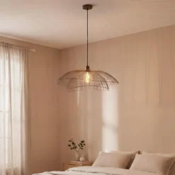 Qazqa hanglamp pua bronskleurig e27