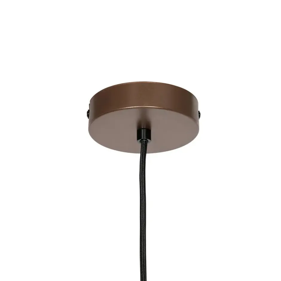 Qazqa hanglamp pua bronskleurig e27