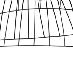Qazqa hanglamp pua zwart e27