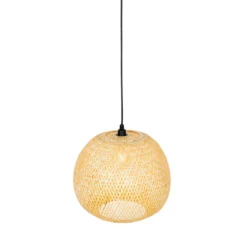 Qazqa hanglamp rafael beige e27