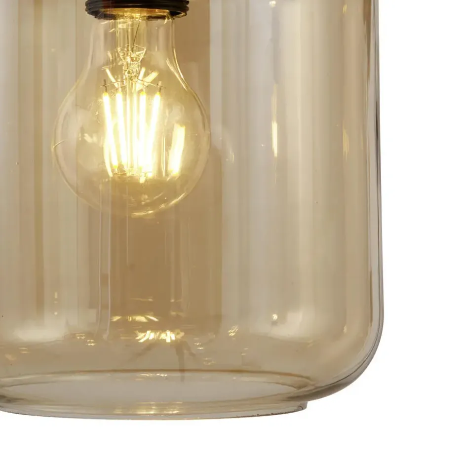 Qazqa hanglamp sheena zwart e27