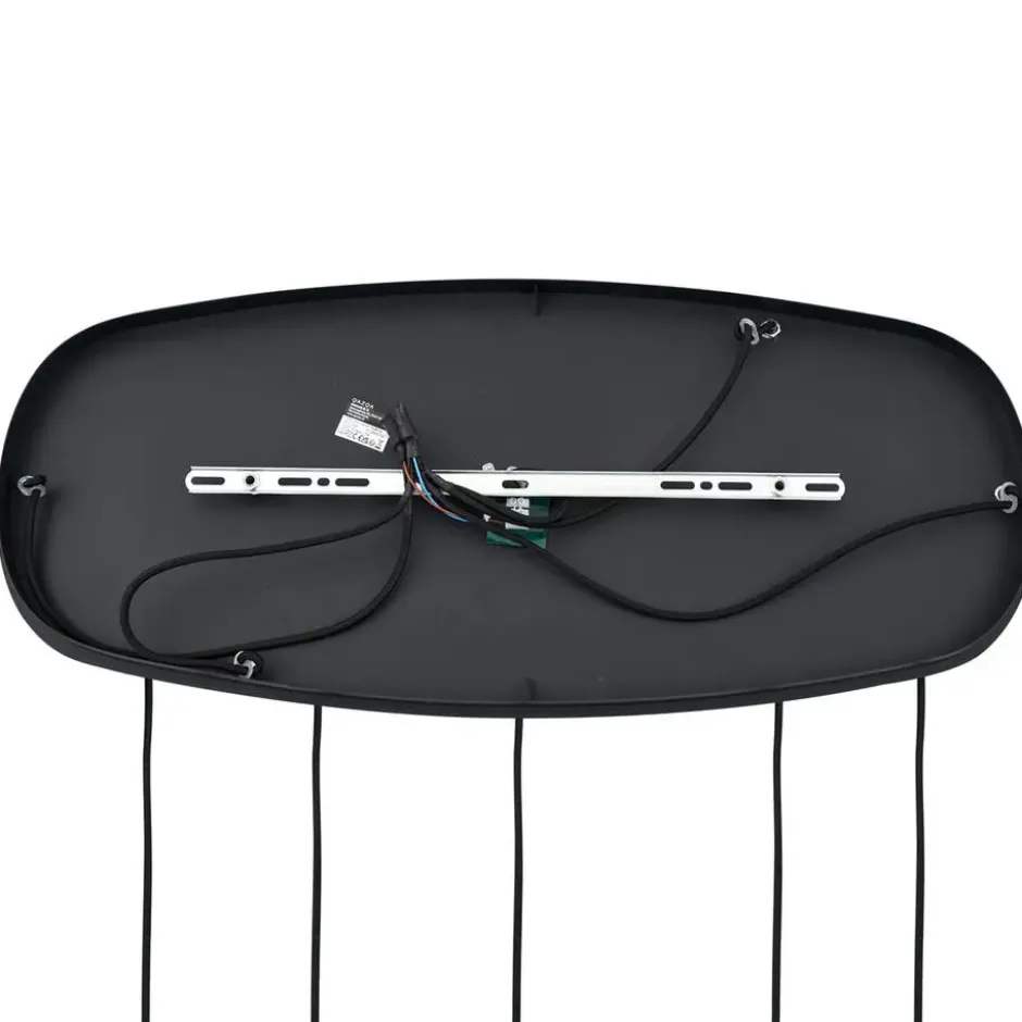 Qazqa hanglamp sheena zwart e27