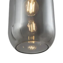 Qazqa hanglamp sheena zwart e27