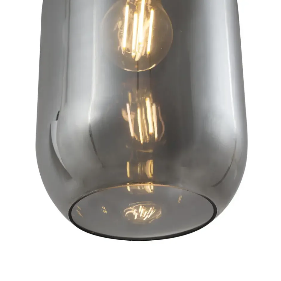 Qazqa hanglamp sheena zwart e27