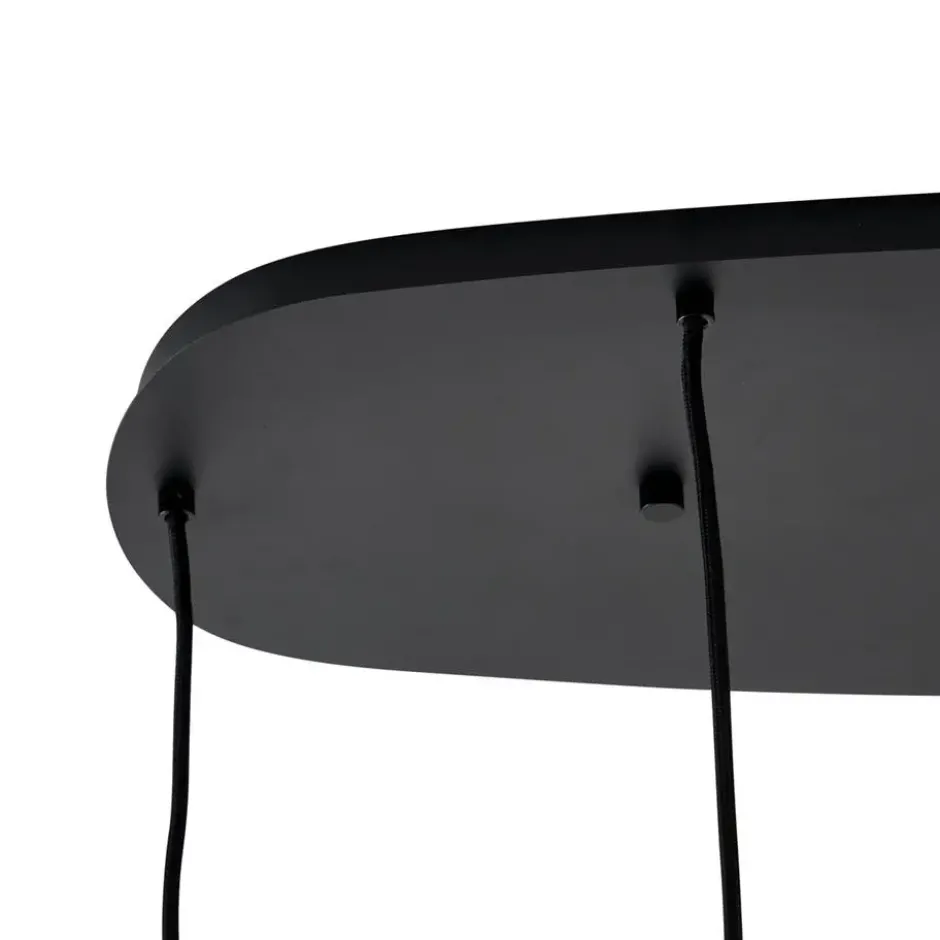 Qazqa hanglamp sheena zwart e27