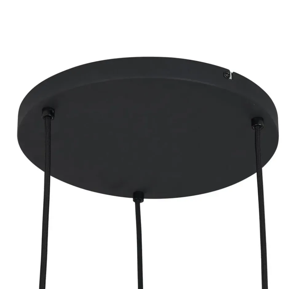 Qazqa hanglamp sheena zwart e27