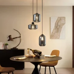 Qazqa hanglamp sheena zwart e27